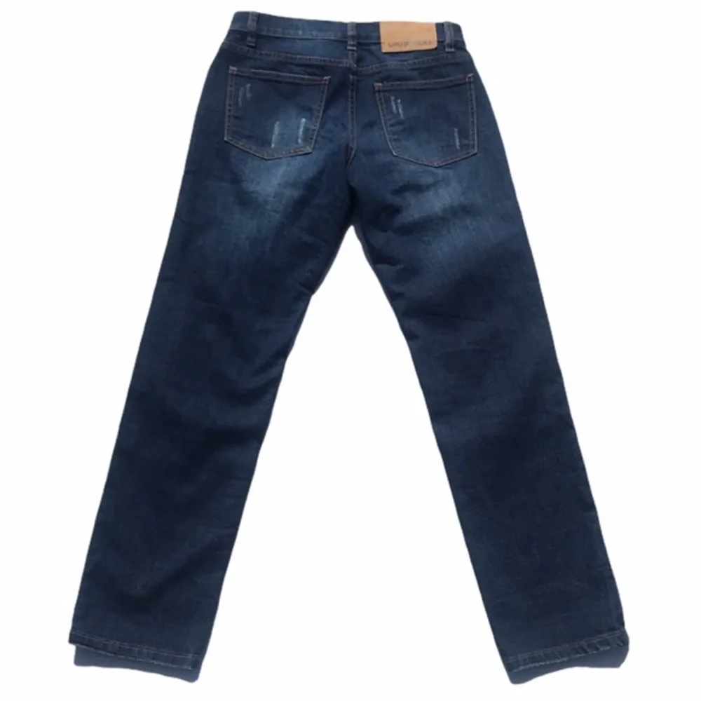 Unionbay distressed jeans slim boyfriend straight‎